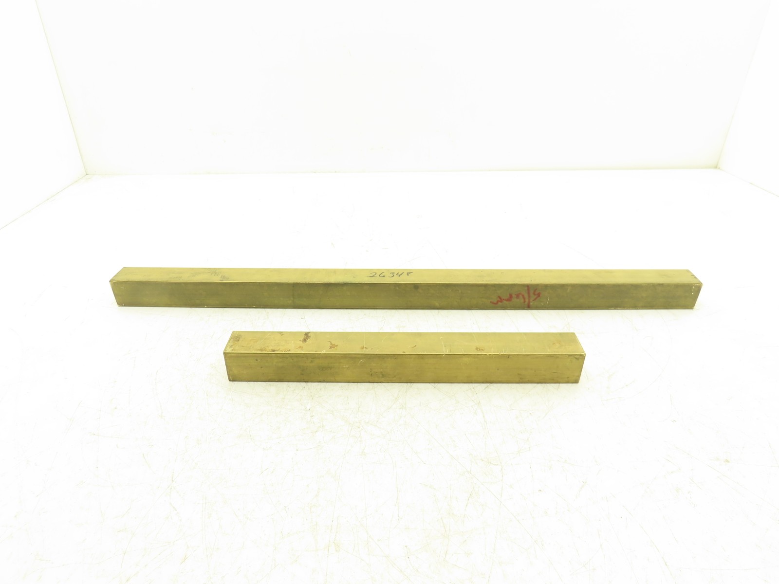 360 Yellow Brass Stock Square Flat Bar 1-1/4″x 1-1/4″x 24″L 17lbs