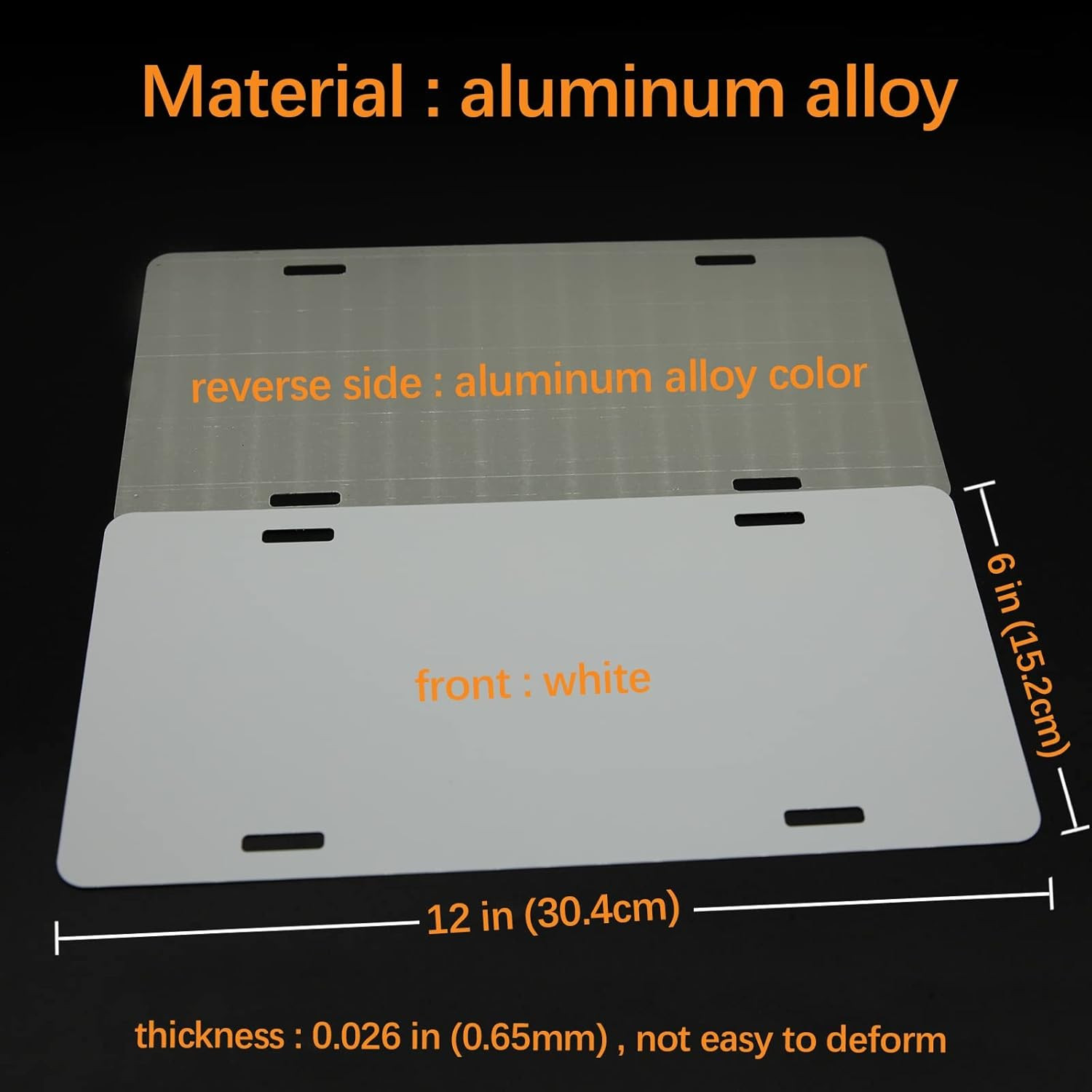 14 Pack Sublimation Plate Blanks 6″X12″ X0.65Mm Metal Aluminum Plate Tag the Sig