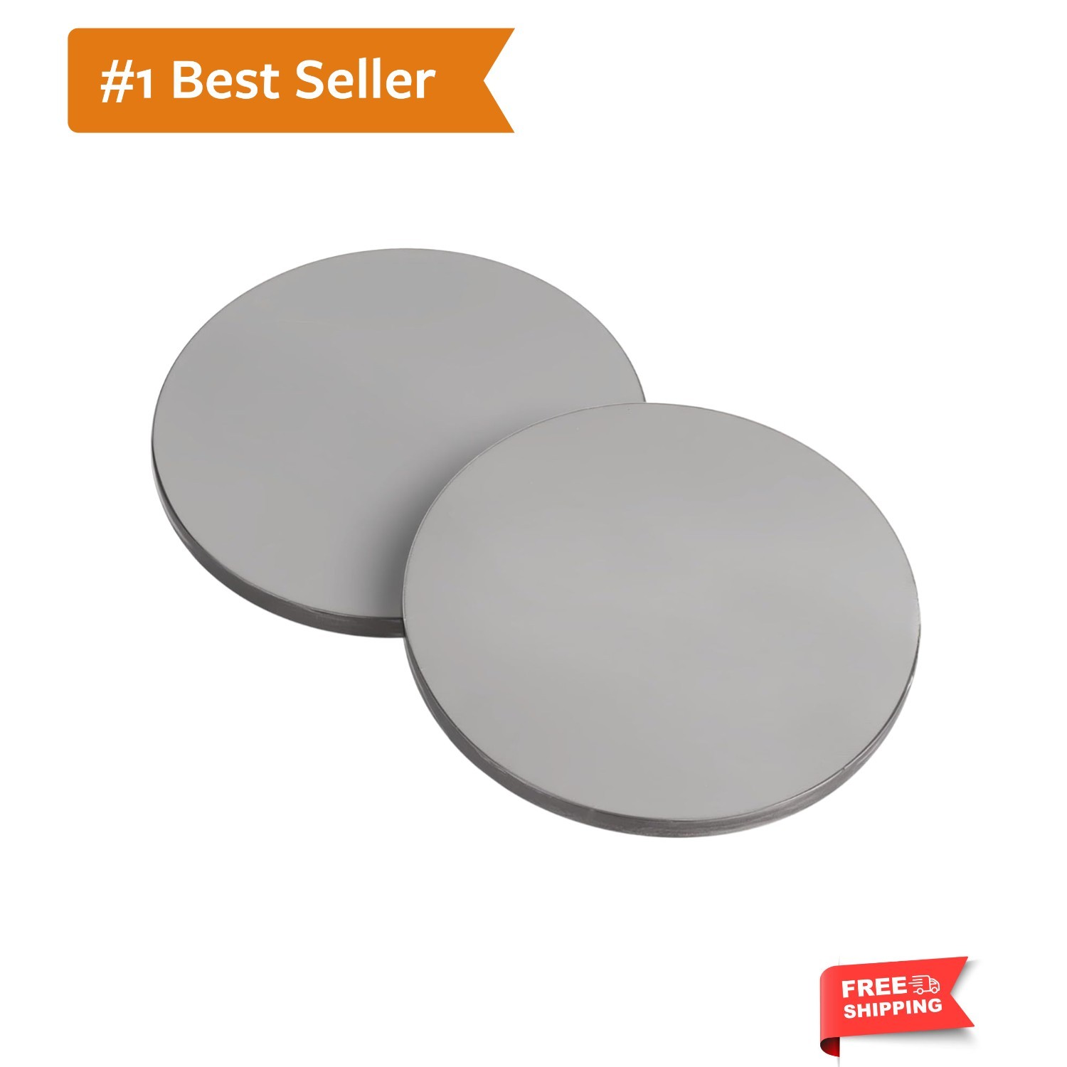 Steel Metal Plate 1/8″ x 2″ Diameter Disk 2 Pcs A36 Weldable Steel Sheet Base…