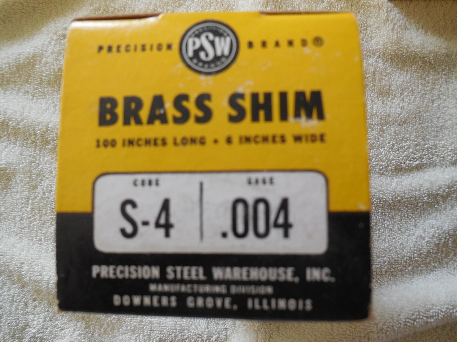 7 pcs Of Unpolished Brass Shim 008, 007, 006. 005, 004, 003, 001 Thick. 6”x 1.5”