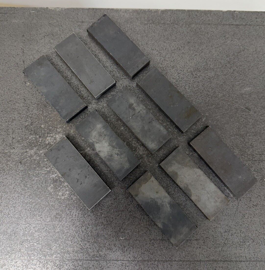 3/8″ Steel Plate 1″ x 2-3/4″ Flat Bar A36, 10 PIECES