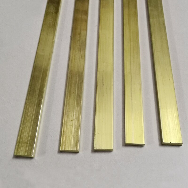 1Pc L-500mm H59 Brass Flat Bar Plate Strip Thick2mm 3mm 4mm Solid Metal Material