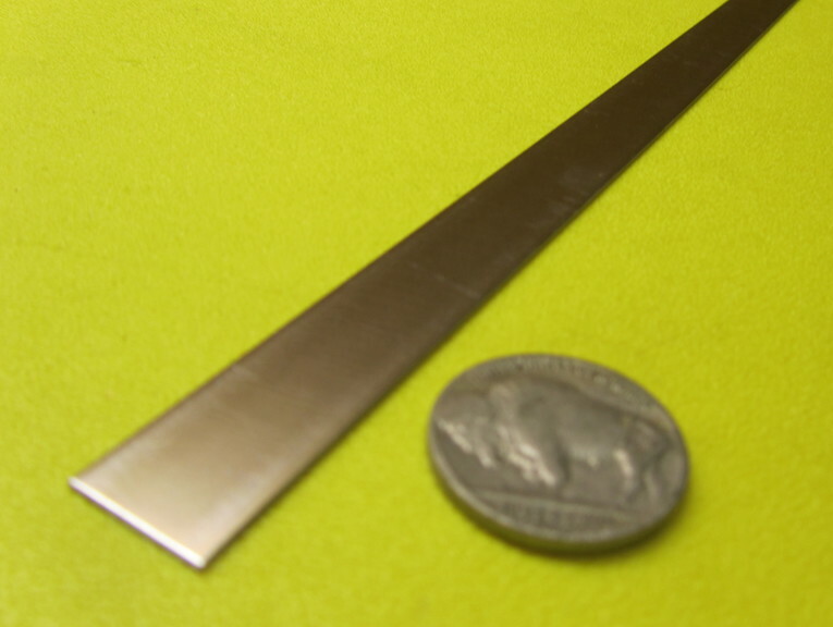 301 Stainless Steel Sheet Shim, .012″ (+/-.0010″) x 1/2″ x 100 Foot Length
