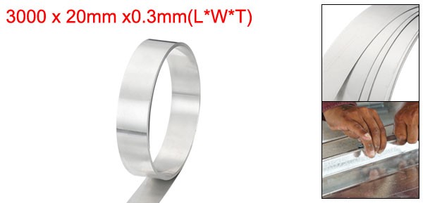 3000mm x 20mm x 0.3mm Aluminum Flashing Roll 1060 Aluminum Metal Roll