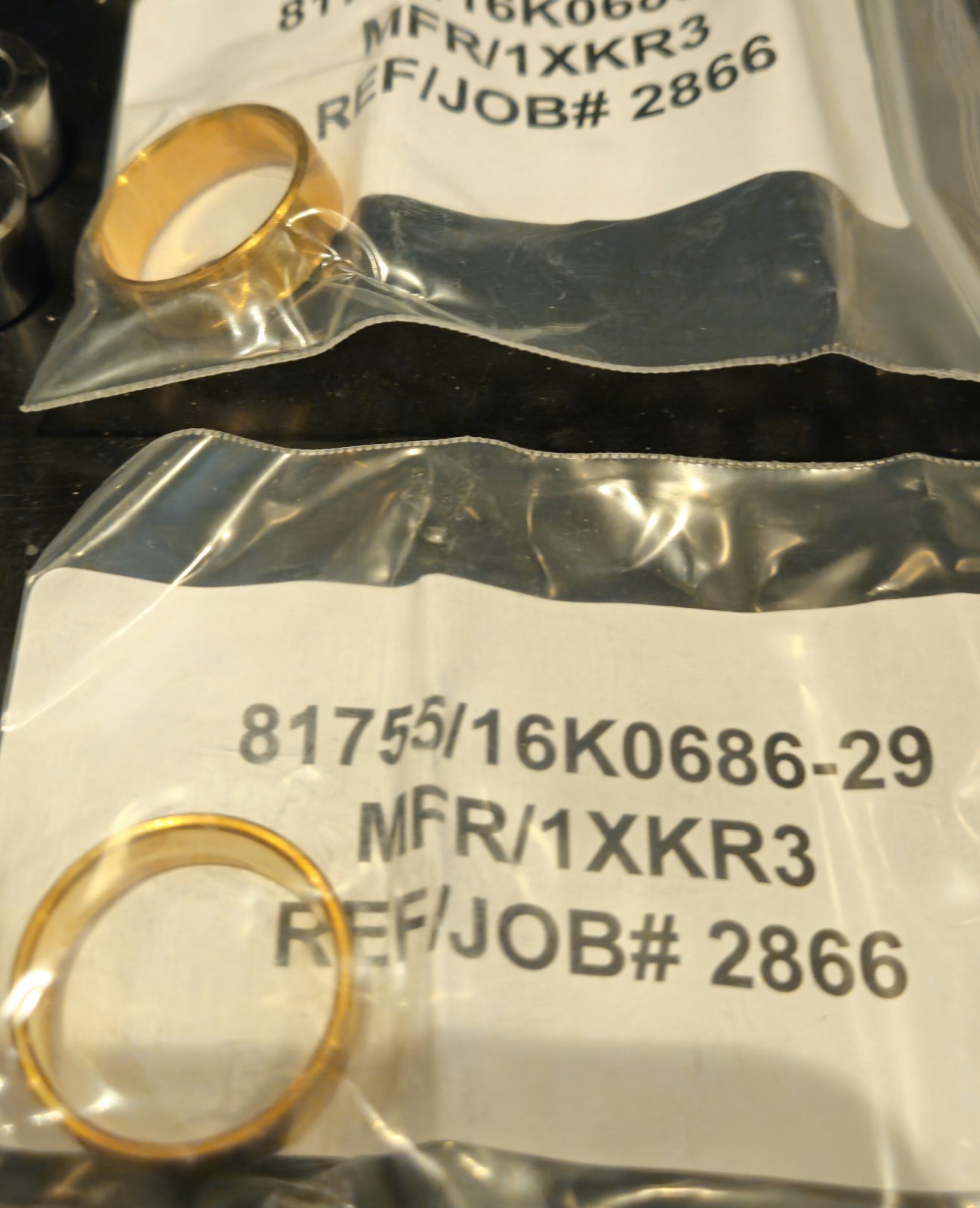 Spacer Engineered Polished Aluminum, Copper Lot Of 12 Some Sealed Bags See Pics