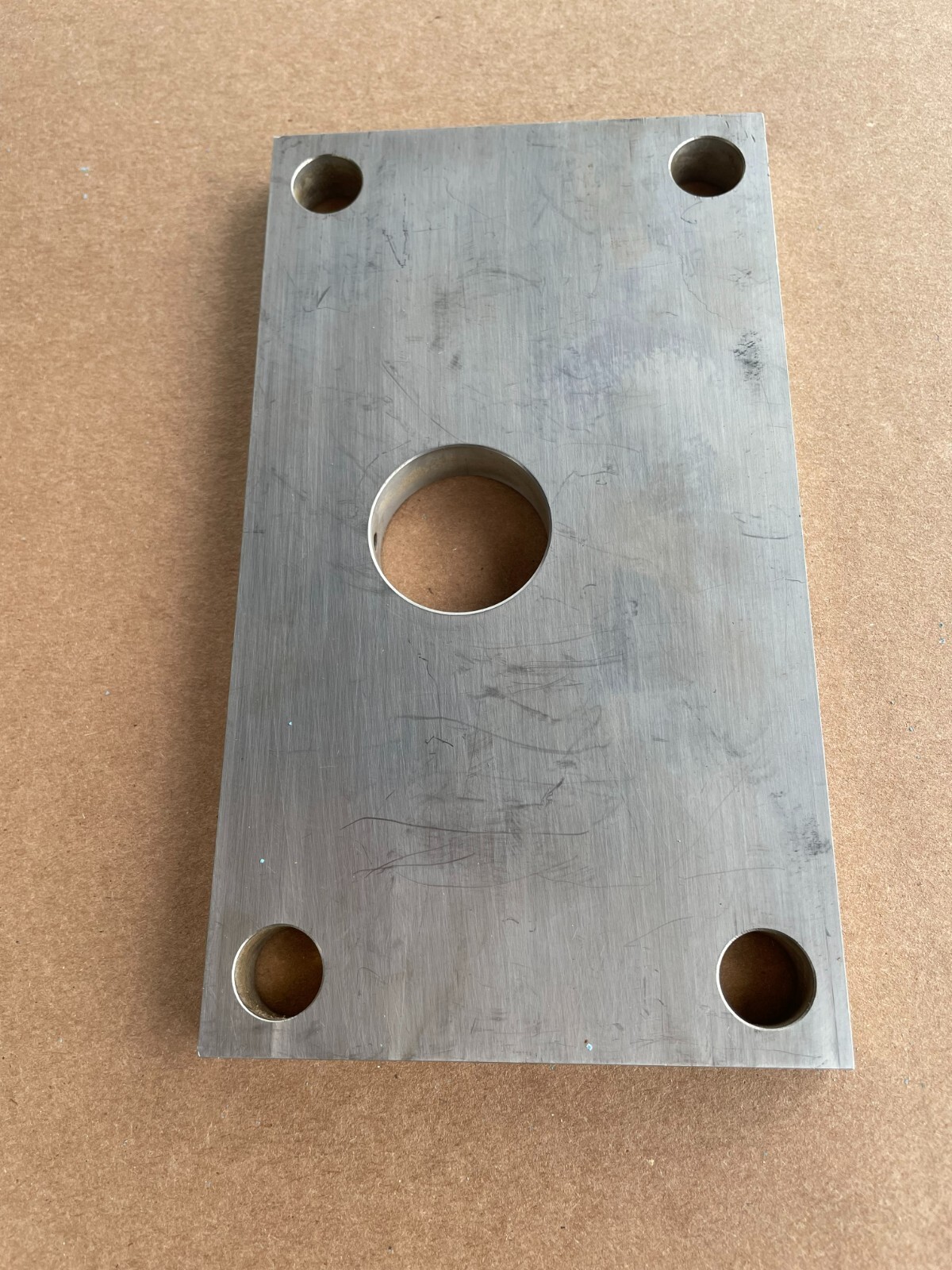 Rectangle Aluminum Block Plate Flat Plate Bar, 5 Holes, 7″ x 4″
