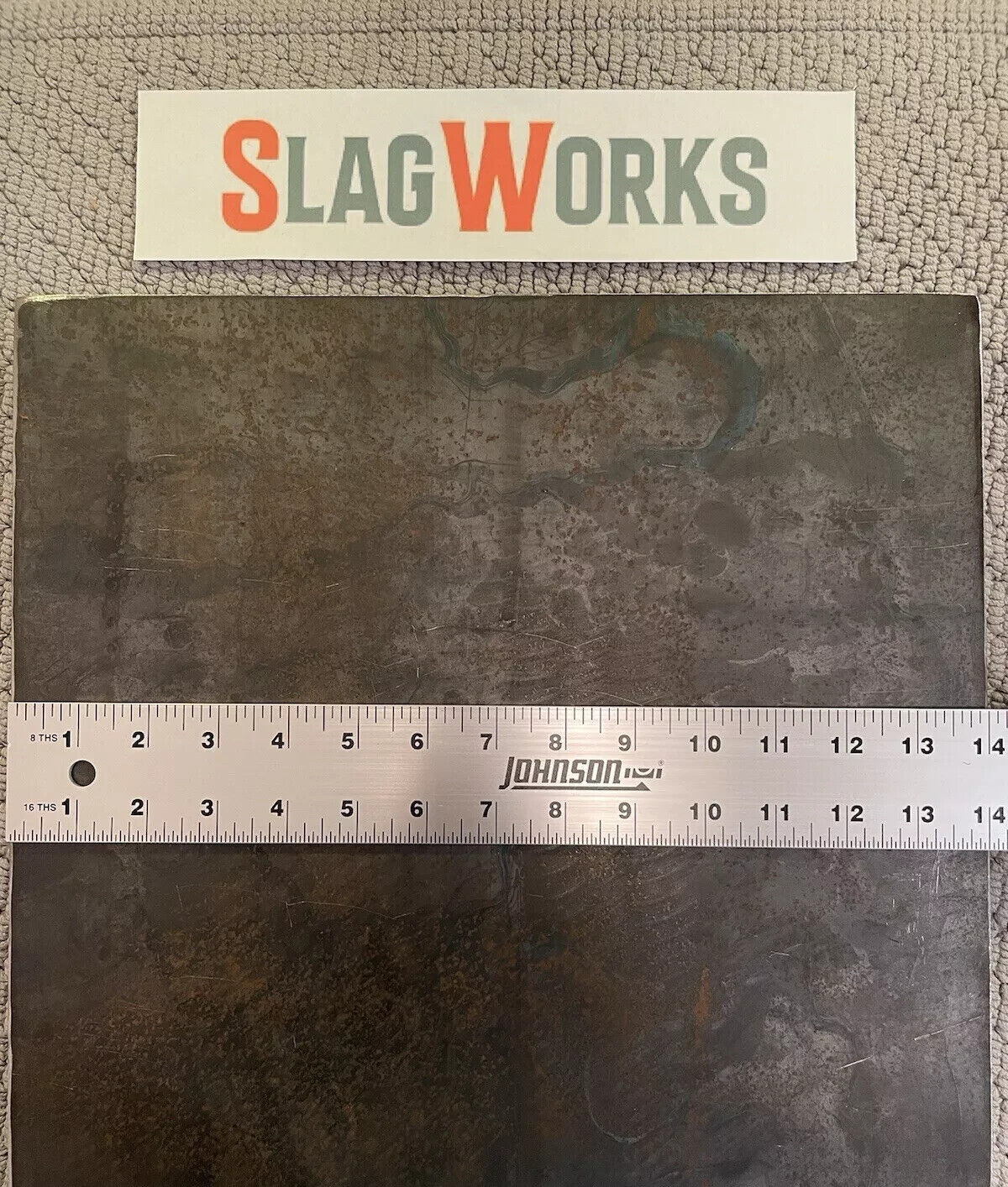 1/8x12x14 inch steel plate 12”x14” A36 Hot Roll Flat .125″ Thick