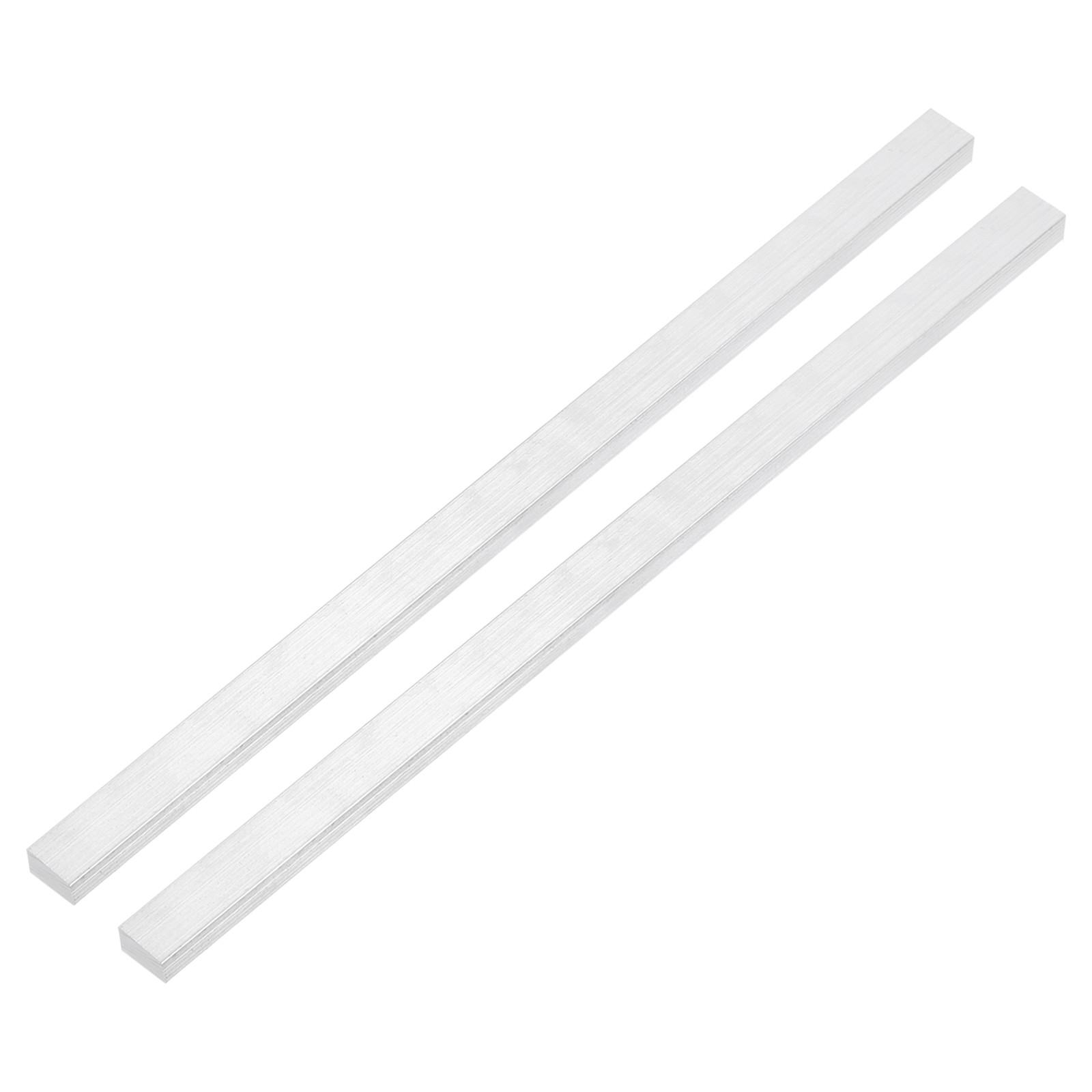 Square 6063 Aluminum Flat Bar, 2Pcs 3/16″ Thickness 9/16″ Width 12″ Length