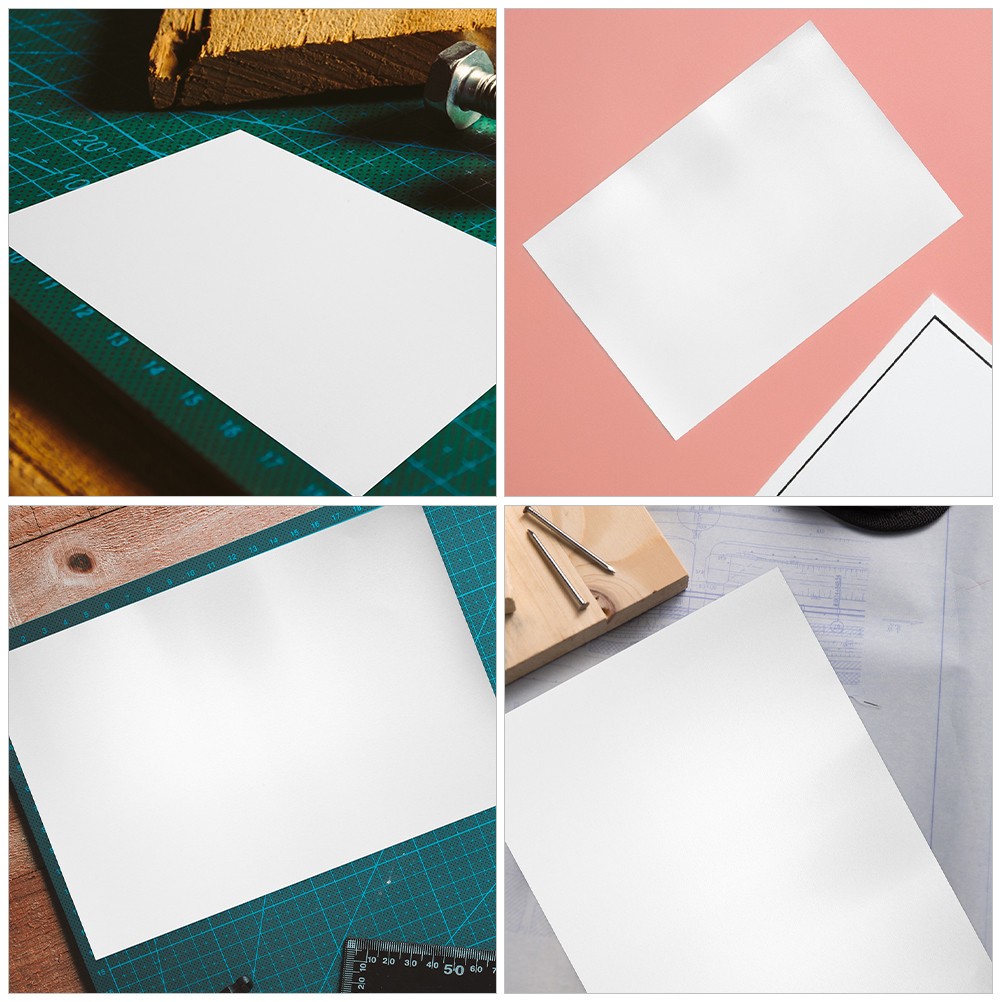 4Pcs Reusable Aluminum Sheet Plate for DIY Engraving Home Use Silver Color