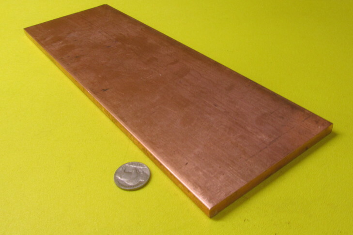 110 Copper Bar 1/2 Hard, 5/16″ Thick x 4.0″ Wide x 12 Inch Length