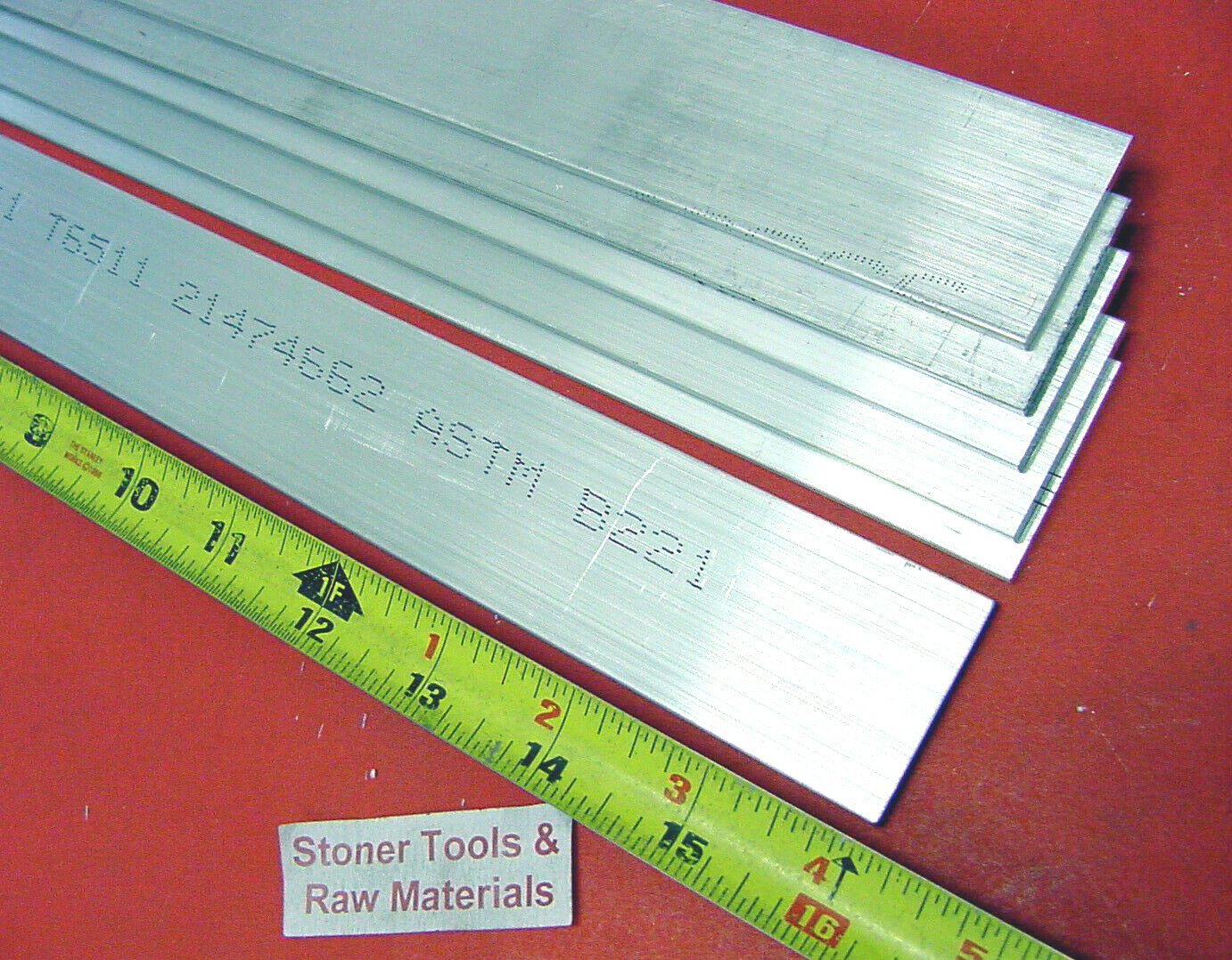 6 Pieces 1/8″ X 1-1/2″ ALUMINUM 6061 FLAT BAR 16″ long Extruded Mill Stock New
