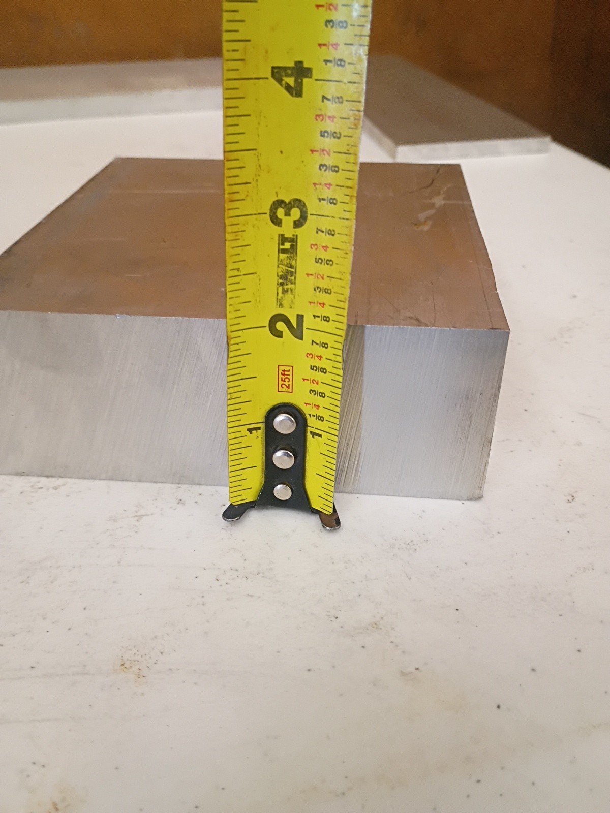Aluminum Drop Block Plate Remnants (2) 2 1/8x4x4 And 2x 5 3/8x 5 3/8 9.1 Lbs
