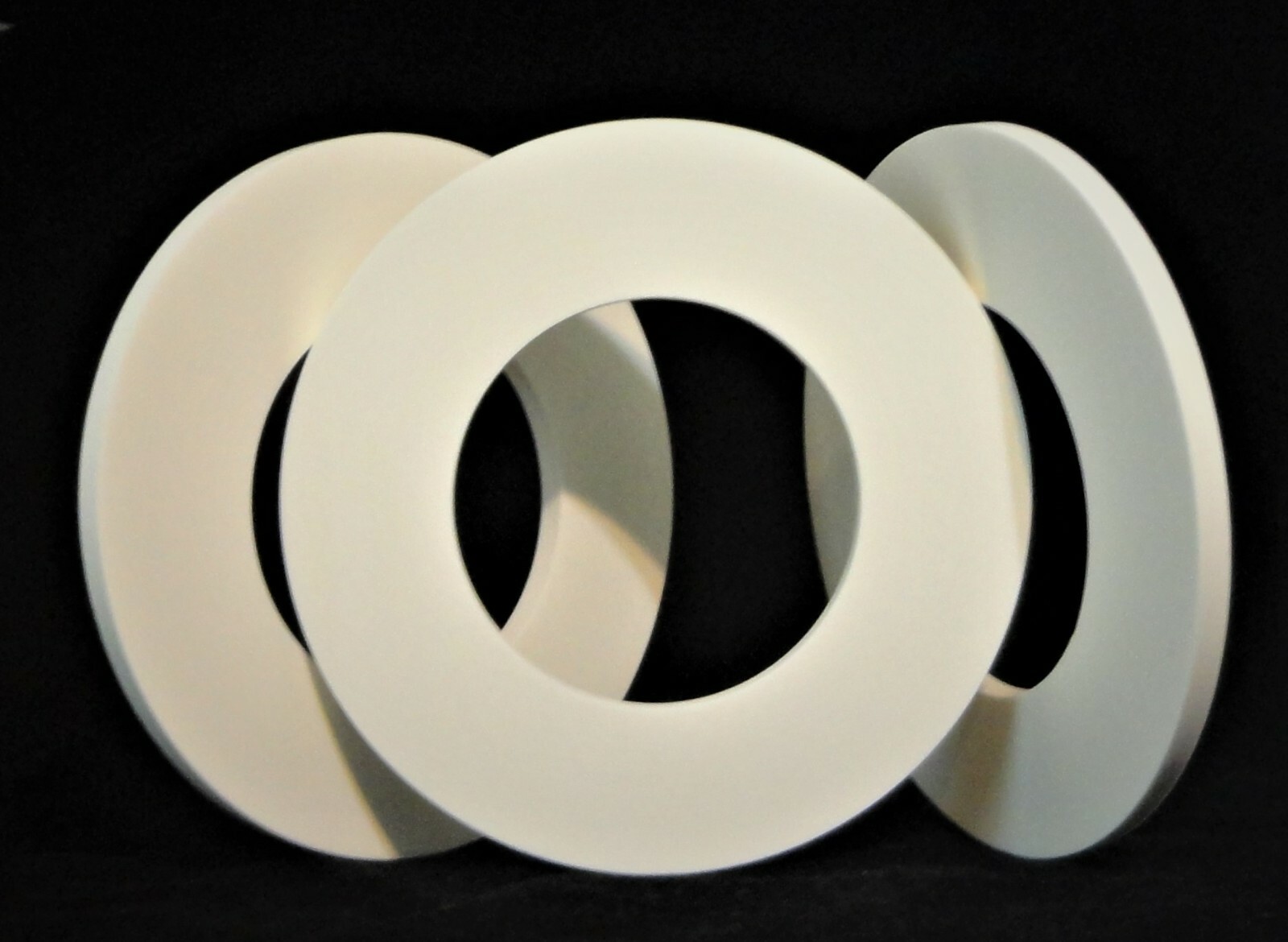 LARGE HIGH PURITY ALUMINA CERAMIC RING WASHER SPACER PLATE No.:555