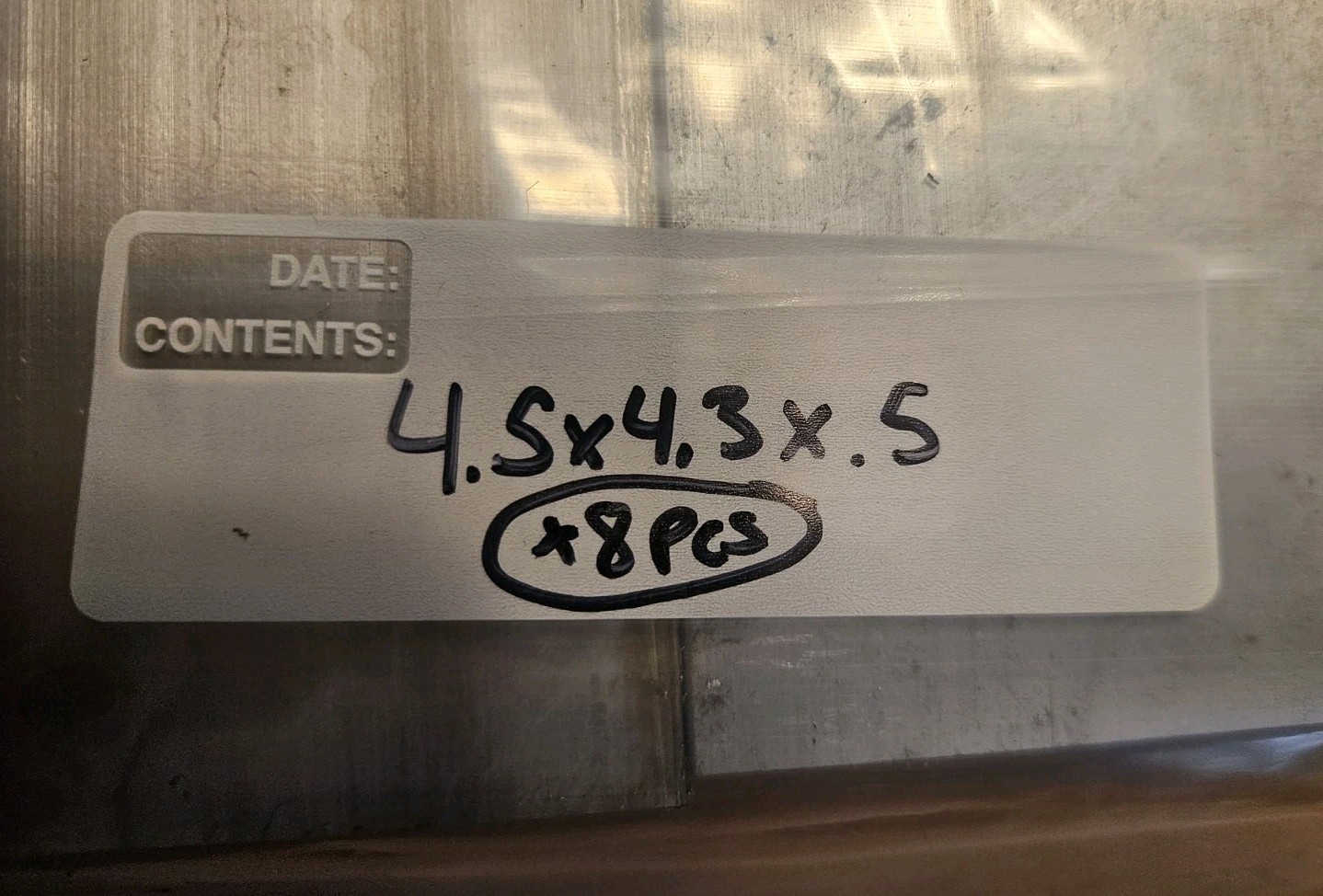 8 ALUMINUM BLOCK 6061 PLATE BAR 4.5×4.3×0.5 8 Pieces 4.5″ X 4.3″ X 0.5″