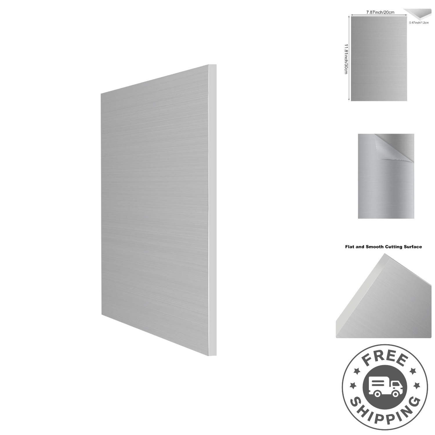 8x12x1/2 Inch 6061-T6 Aluminum Sheet – Precision Cut for Industrial and DIY Use
