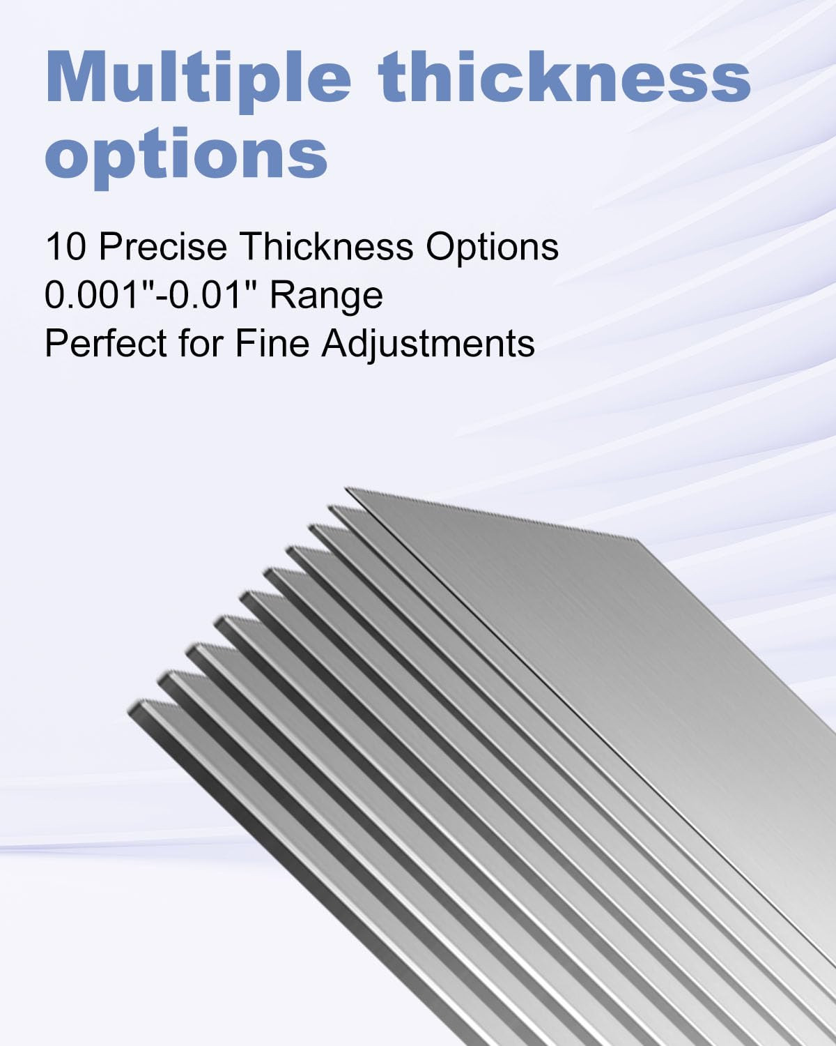 30 Pcs Shim Stock Assortment, 304 Stainless Steel 1″ Width X 12″ Length Metal