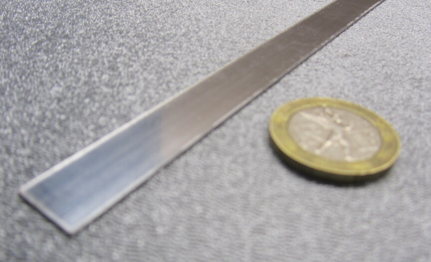 301 Stainless Steel Sheet Shim, .005″ (+/-.0003″) x 1/2″ x 100 Foot Length