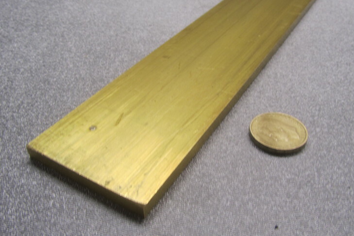 360 Brass Flat Bar 1/4″ Thick x 2 1/4″ Wide x 24.0″ Length