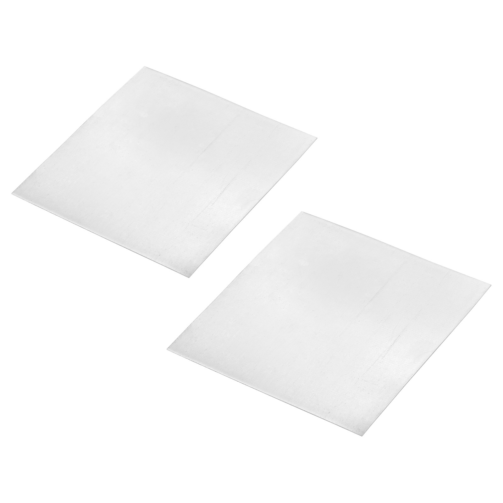 2Pcs Zinc Sheets, 99.9% High Purity Zinc Plate, 0.02″x4″x4″(0.5x100x100mm)