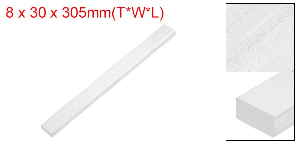 Square 6063 Aluminum Flat Bar, 5/16″ Thickness 1-3/16″ Width 12″ Length