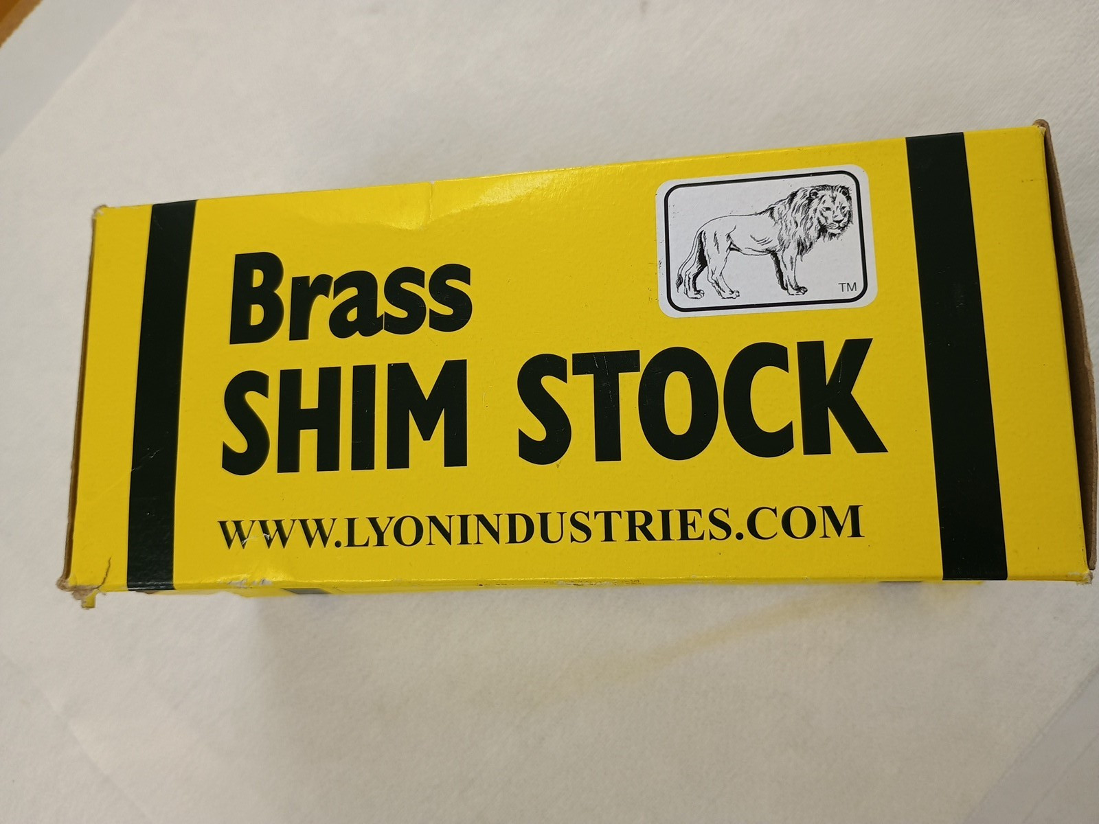 Lyon Industries BRX-9 Brass Shim Stock Roll 6″ x 60″ x .009″ Thick #106751