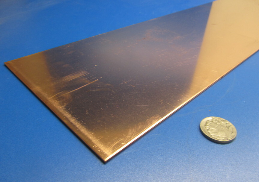 110 Copper Bar 1/2 Hard H02 .093″ Thick x 6.0″ Wide x 36.0″ Length