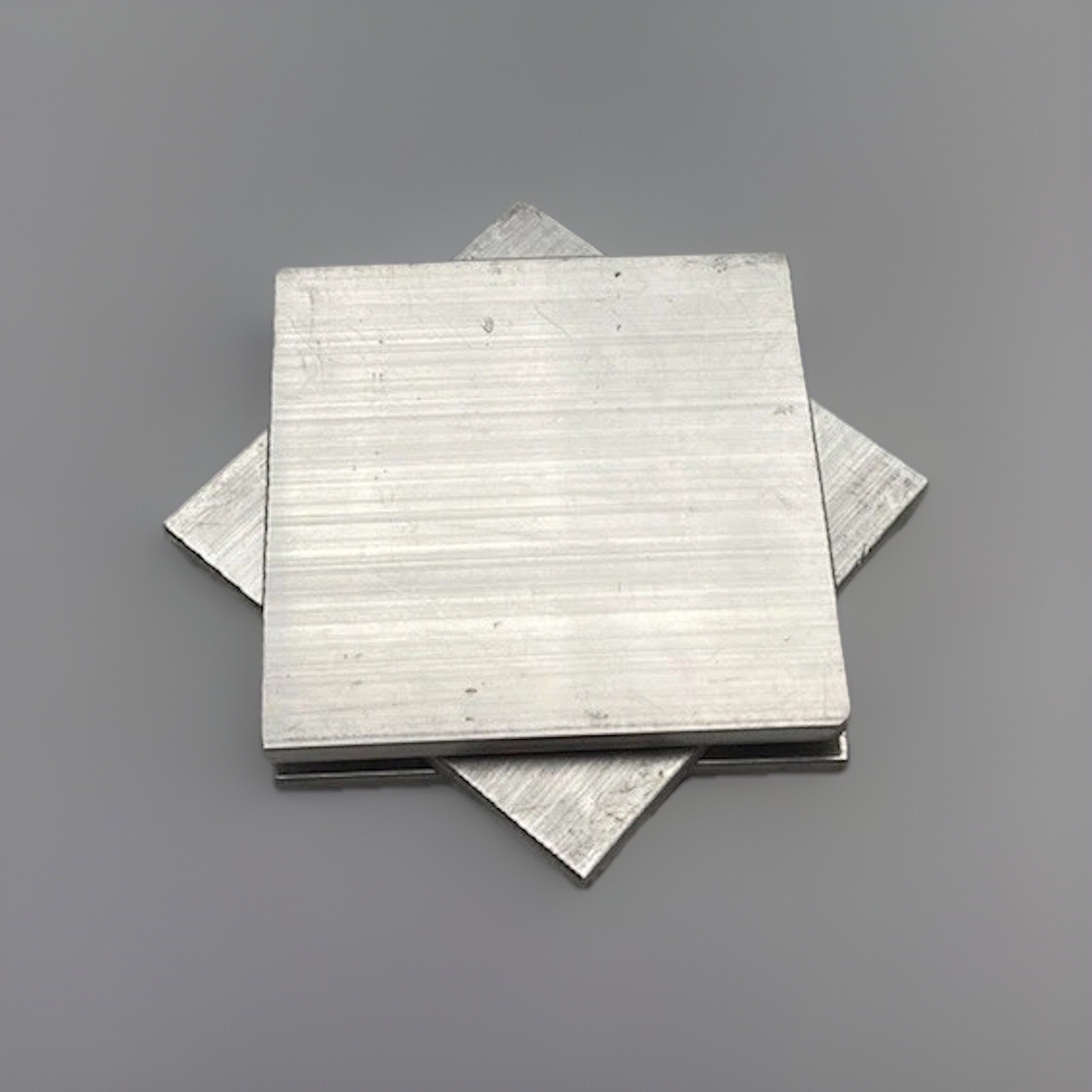 .125 2”x 2” Aluminum Blank, Metal plate 1/8” Thick (5) Pack Welding Blanks