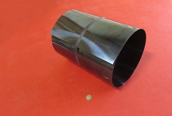 Blue Tempered Spring Steel Shim 0.028″ Thick x 12.375″ Width x 72″ Length *D