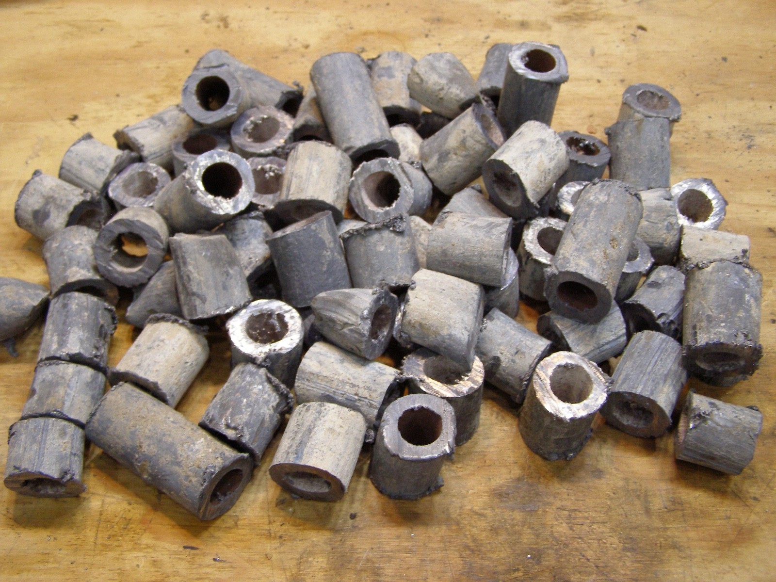 30 Lbs Lead Pipe Pieces 1/4″ thick wall 1″ to 2″ L for Casting / Special Project