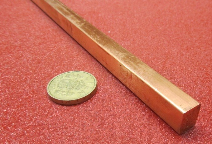 182 Copper Bar 3/8″ Thick x 1/2″ Wide x 6 Foot Length