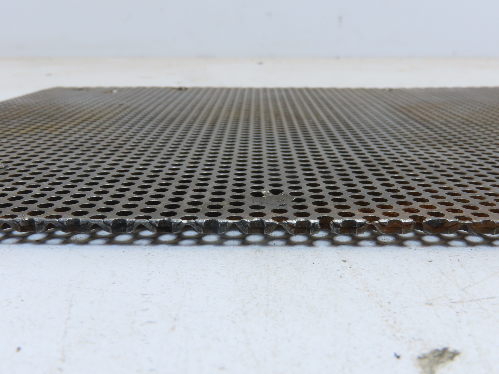 1/8″Holes Perforated Steel Sheet Plate Mesh Screen 1/8″x9-3/8″x15-1/4″