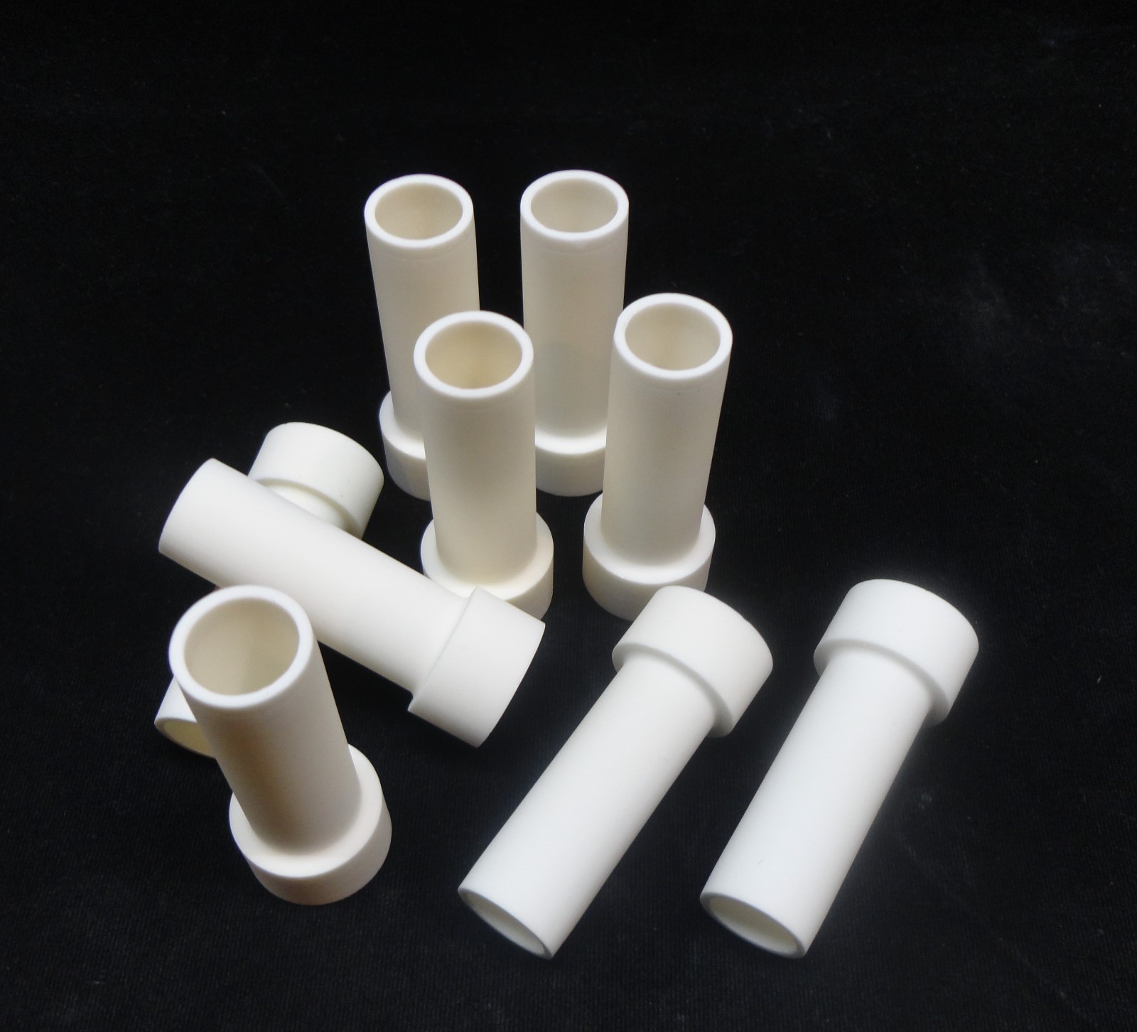 PAIR OF ISO PRESSED HIGH ALUMINA STEPPED BUSHING INSULATORS No.: 219