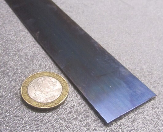 1095 Hard Blue Tempered Spring Steel Shim .050″ Thick x 1.25″ Width x 60″ Long