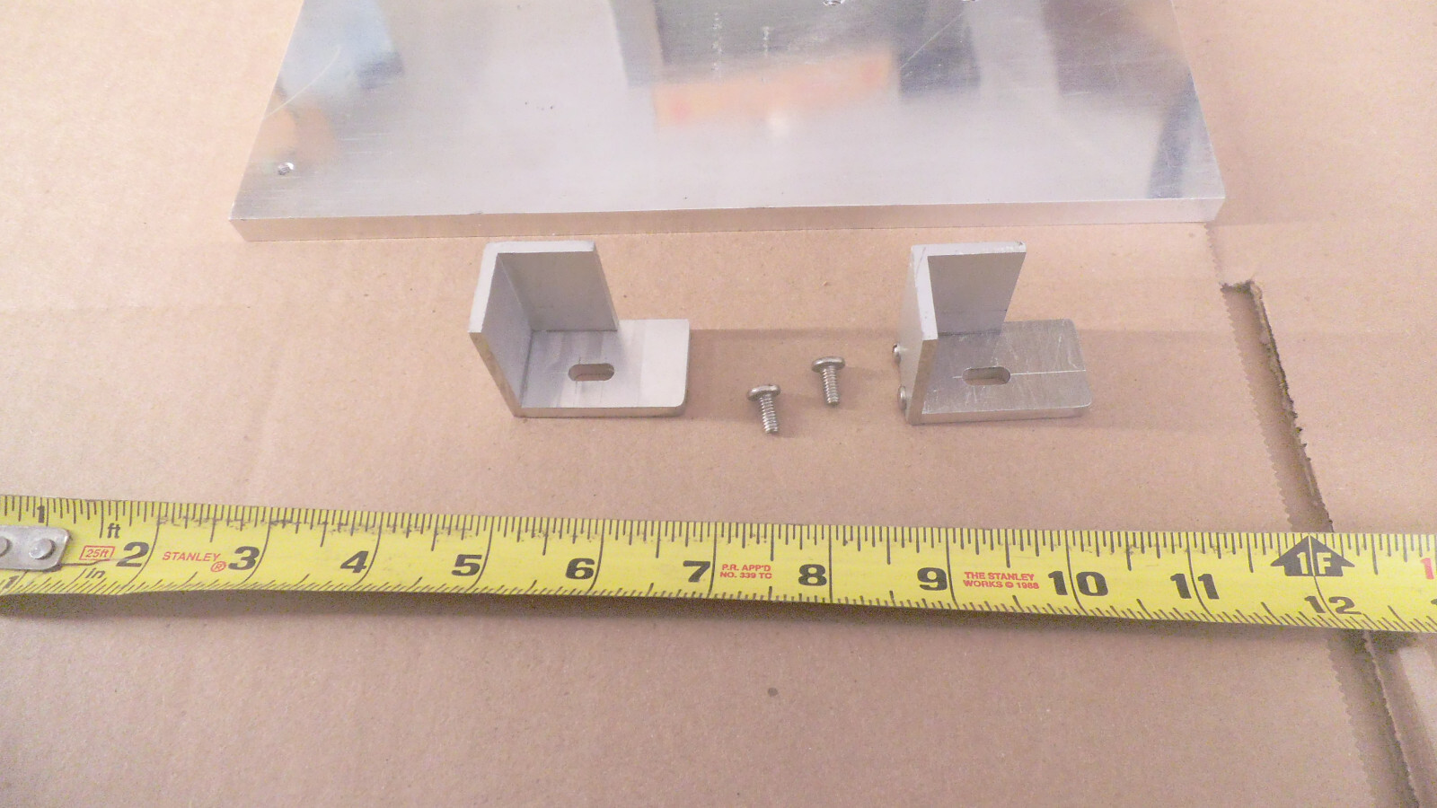 Aluminum plate 10-1/4″ x 10-1/4″ x point 385″ thick polished 1 side