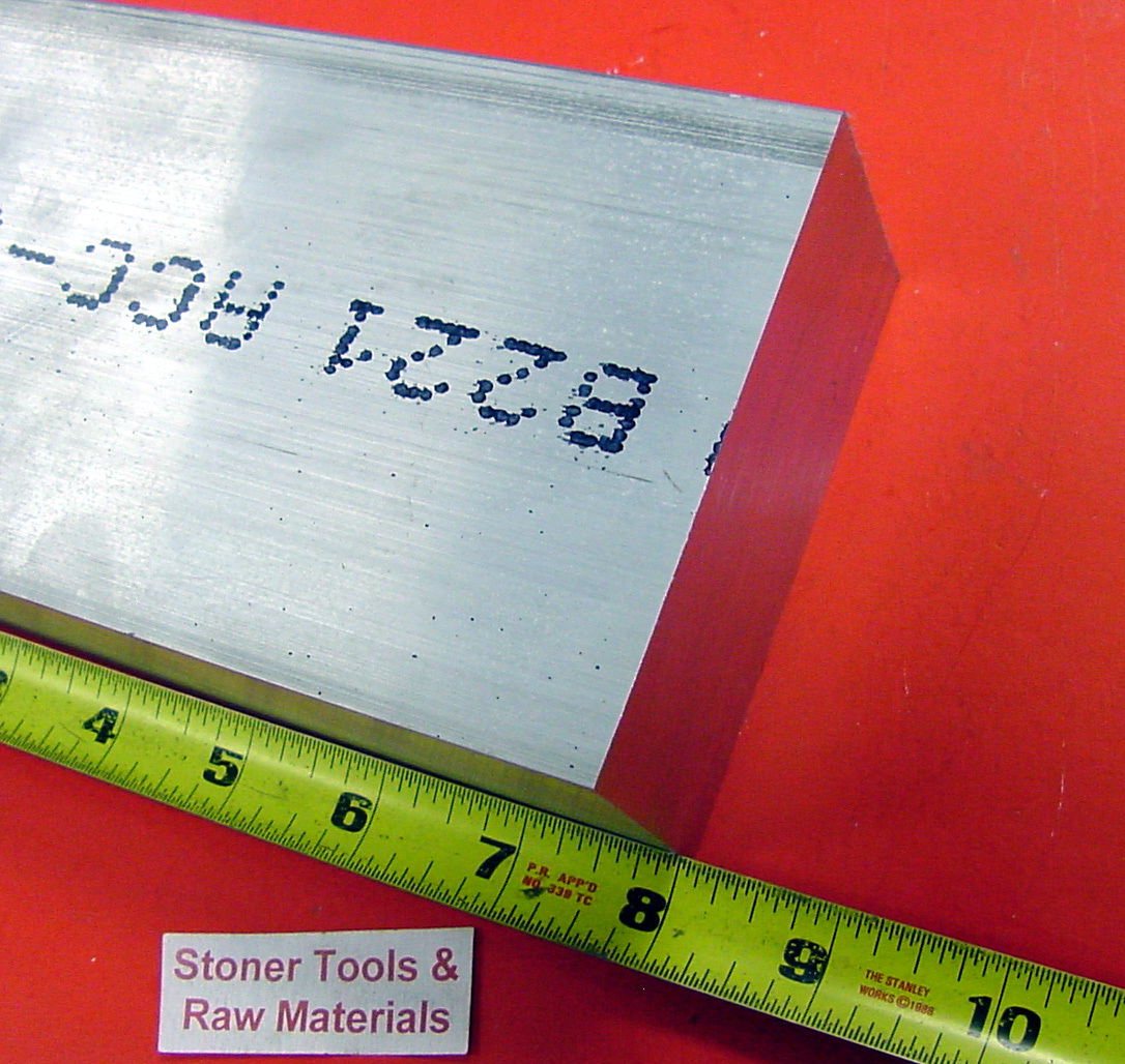 1″x 4″ ALUMINUM FLAT BAR 8″ long 6061 T6511 Solid Extruded Plate Mill Stock New