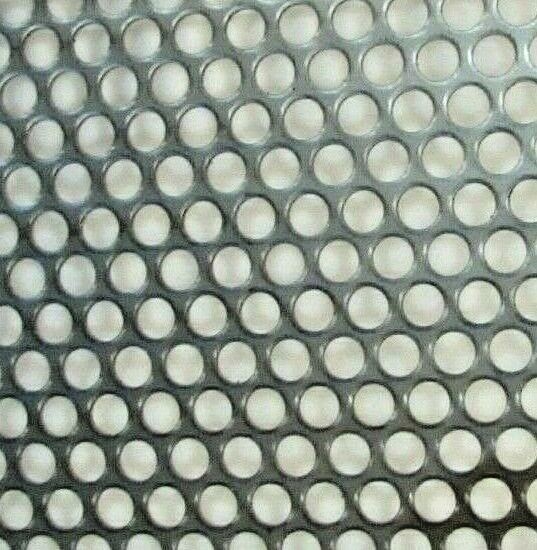 ==1/4″ HOLE 16 GA.–(.0598)- 304 S.S. PERFORATED SHEET– 11-3/4″ X 12″==