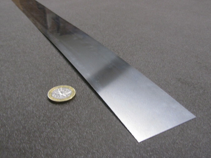 304 Stainless Steel Sheet Shim, .009″ (+/-.00045″) x 2.0″ x 10 Foot Length
