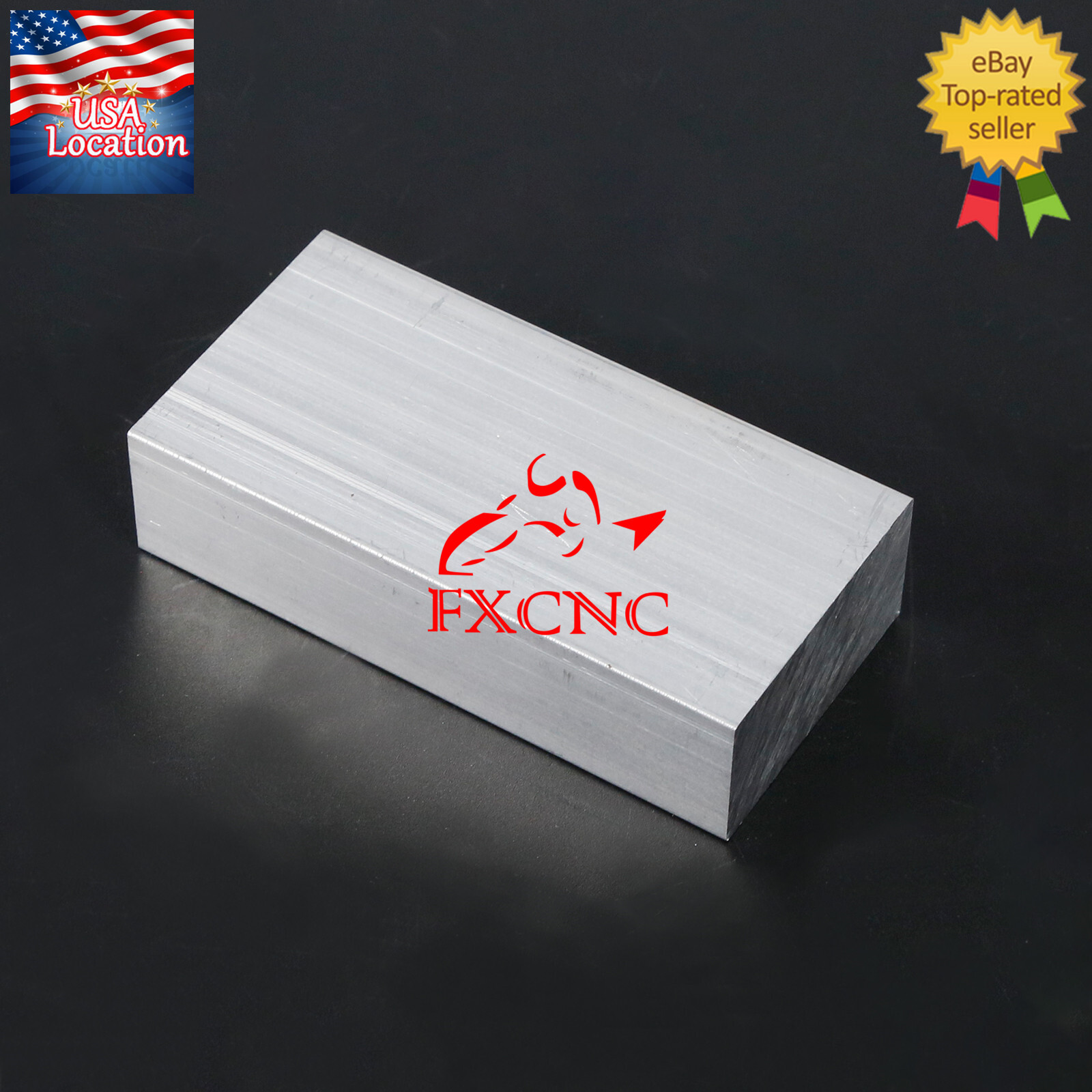 T6061 Aluminum Flat Plate Sheet Flat Length 100mm Width 50mm Thickness 25mm