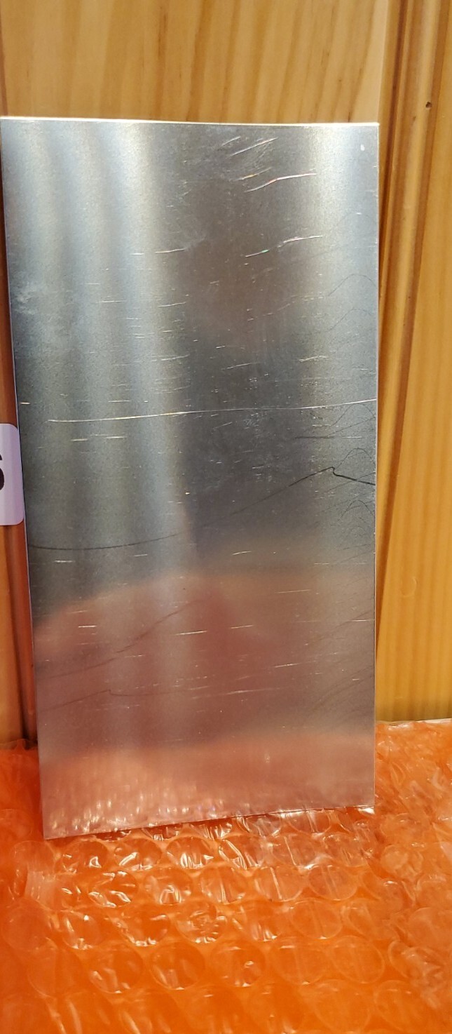 2 pieces 22 gauge 6″ x 4″+- stainless steel 430 plate, metal sheet welding test