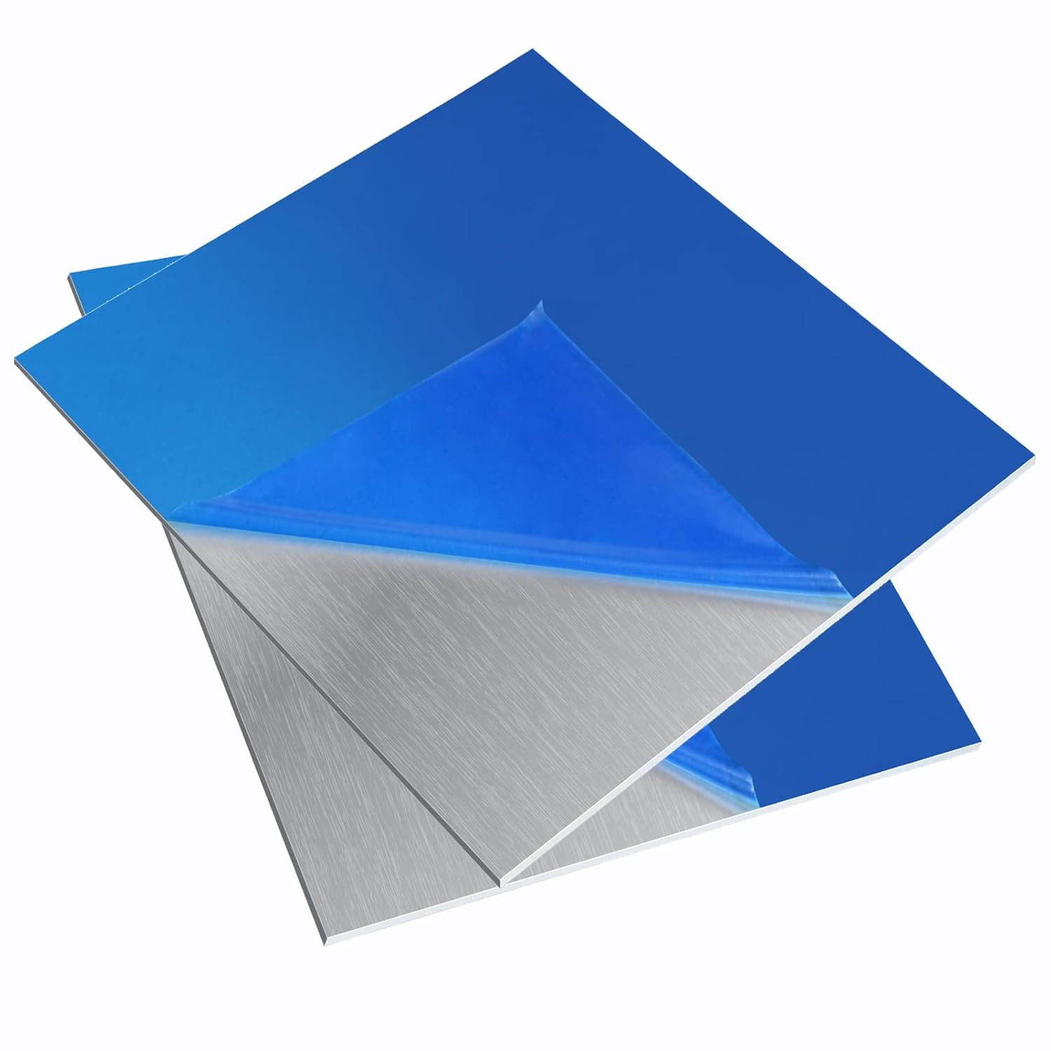 2 Pieces 6061 T651 Aluminum Sheet Metal 6 X 6 X 1/16Inch Thickness Rectangle Met