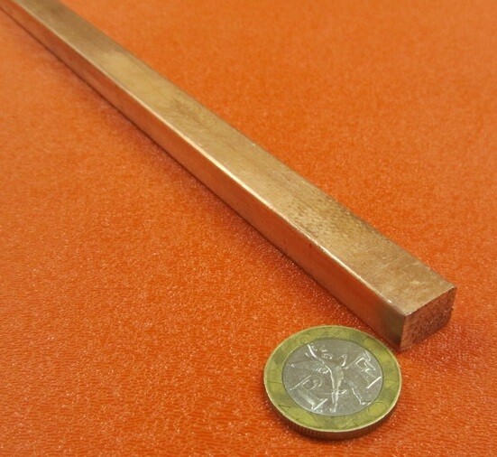 182 Copper Bar 3/8″ Thick x 1/2″ Wide x 3 Foot Length
