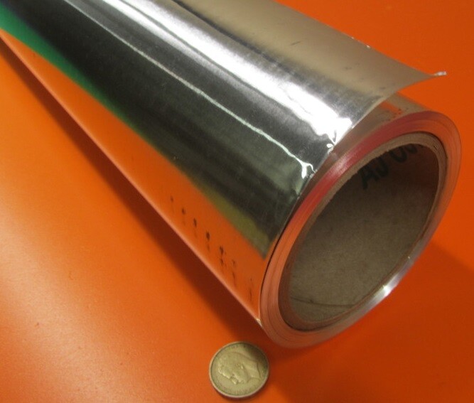 1100 Aluminum Foil (O) .010″ Thick x 24″ Wide x 50 Feet Long Roll