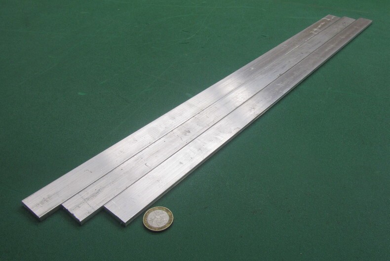 6061 T651 Aluminum Bar, 3/16″ (.187″) Thick x 1.0″ Wide x 24″ Length, 3 units
