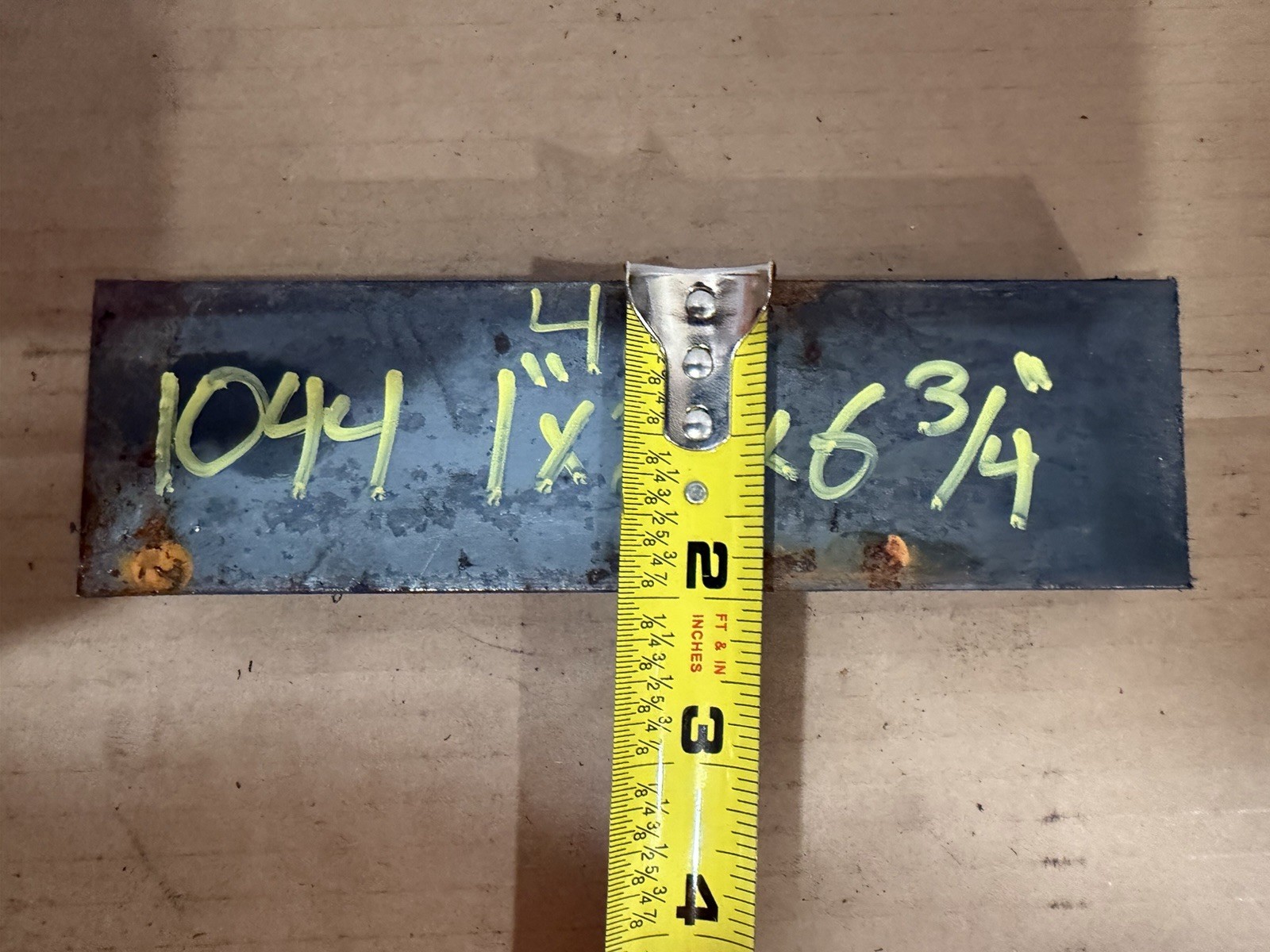 1″ x 2″ x 6 3/4” 1044 HR Steel Flat Bar | Rectangular 1044 Hot Rolled Flat