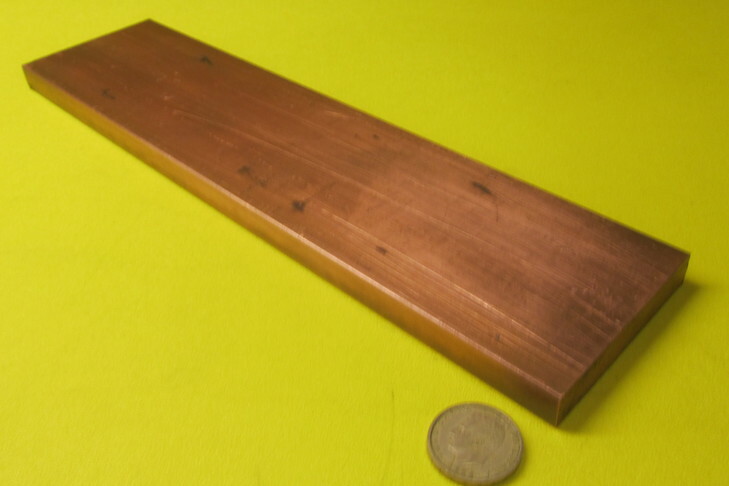 110 Copper Bar H02, 1/2″ Thick x 3.0″ Wide x 1 Ft Length