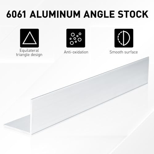 “13 Inch Aluminum Angle 6061 – 3×3 Inch, 1/4 Inch Thick L Channel Mill Stock”