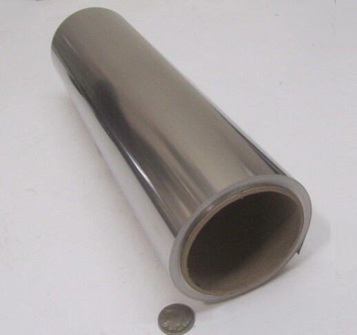 18-8 Stainless Steel Sheet, Full Hard, .001″ x 12″ x 100″