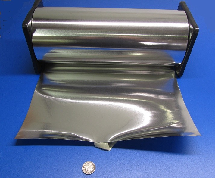 1100 Aluminum Foil (O) .010″ Thick x 12″ Wide x 50 Feet Long Roll