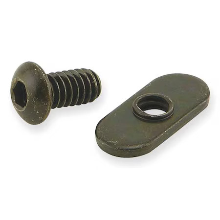 80/20 3393-15 Bolt Assembly For 1/2 In W Slot, Steel, Zinc-Plated, 10 Series,