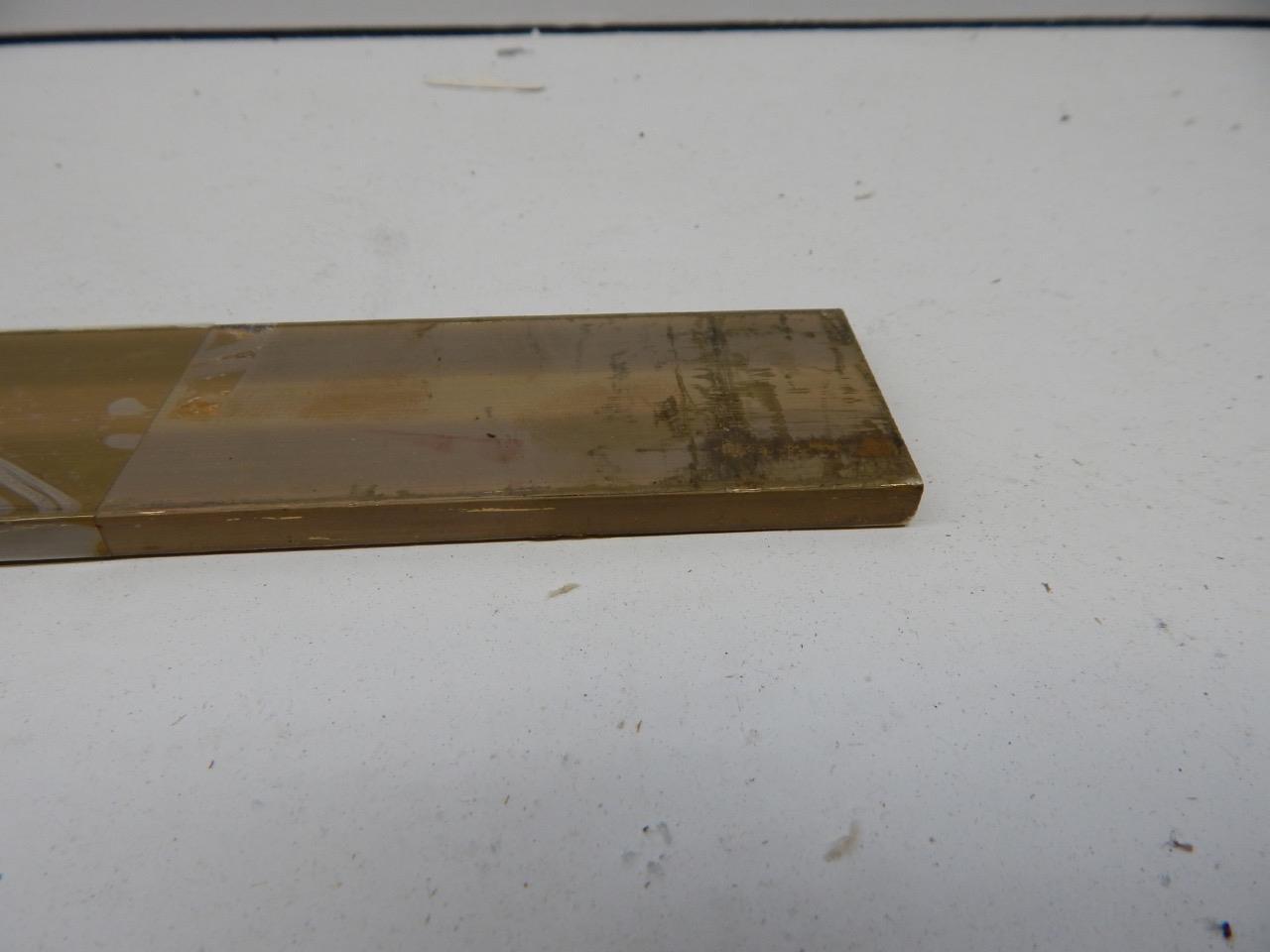 Brass Bar .250 Thick 1.5” Wide 48.5” Long